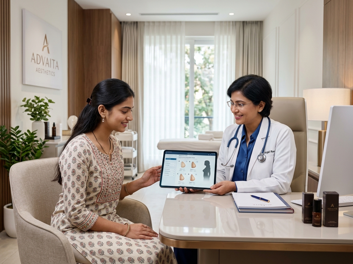 Breast augmentation consultation and personalized implant planning at Elixir